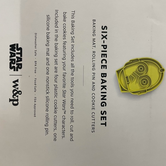 🎄🎁 MW&P Design iStar Wars/i8482; 6-Piece Baking Set - Picture 8 of 8